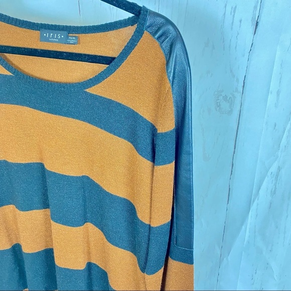 Iris Setlakwe striped brown black sweater XL - Picture 4 of 7